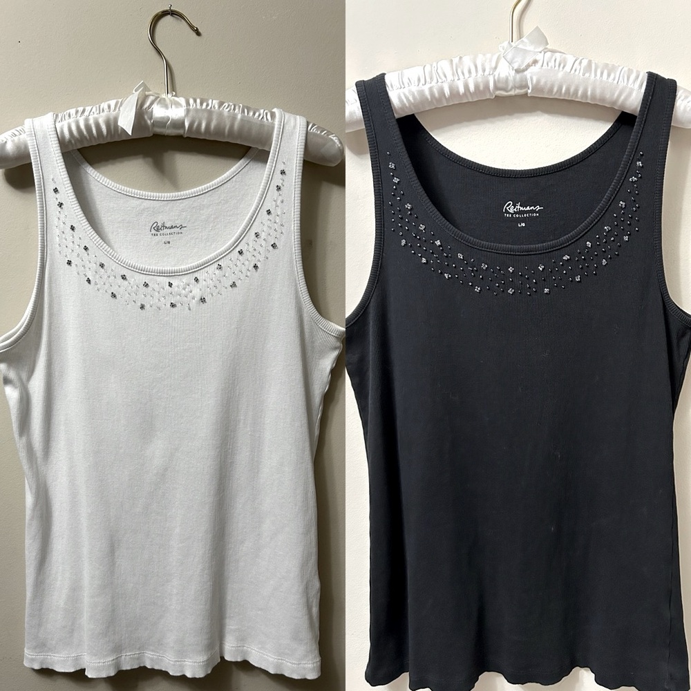2 Beaded Tank Tops